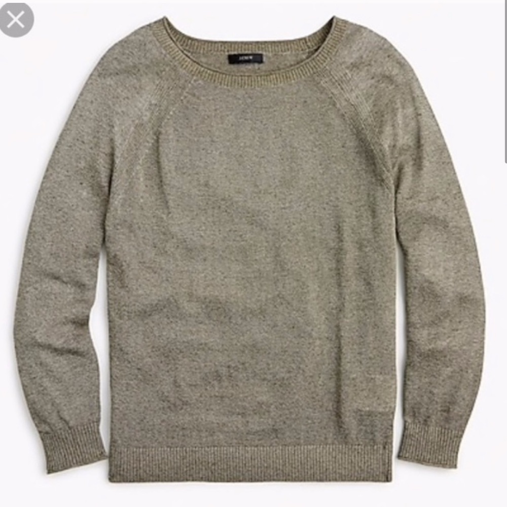 J. CREW SUMMERWEIGHT LINEN PULLOVER
